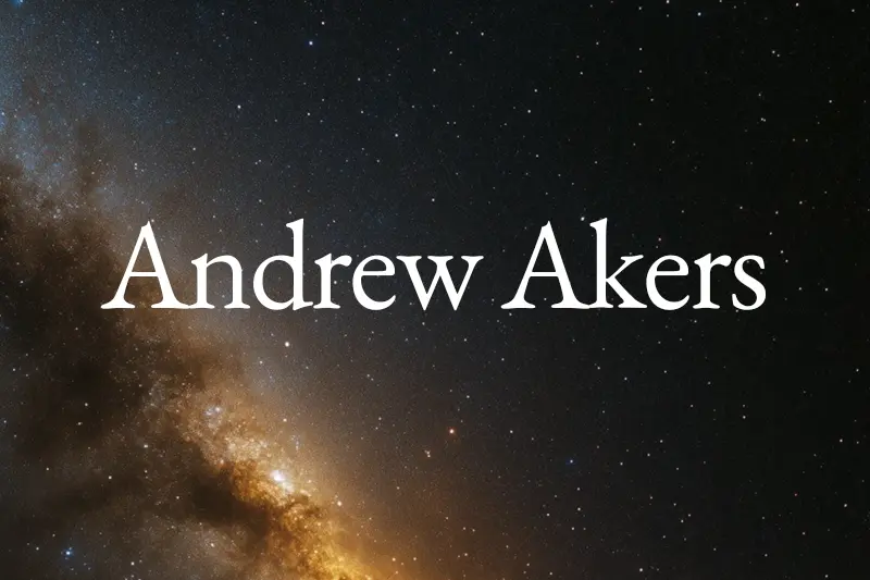 Website cover image for Author Andrew Akers